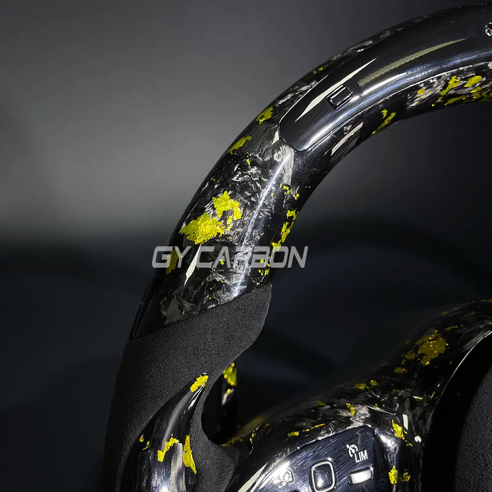 LED Steering Wheel For Mercedes Benz AMG C63 E63 GLA GLC GLE Upgrade
