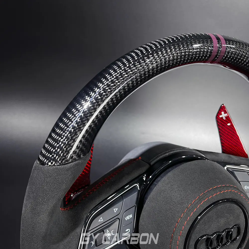 Carbon Fiber Steering Wheel Fit For Audi B9 Series