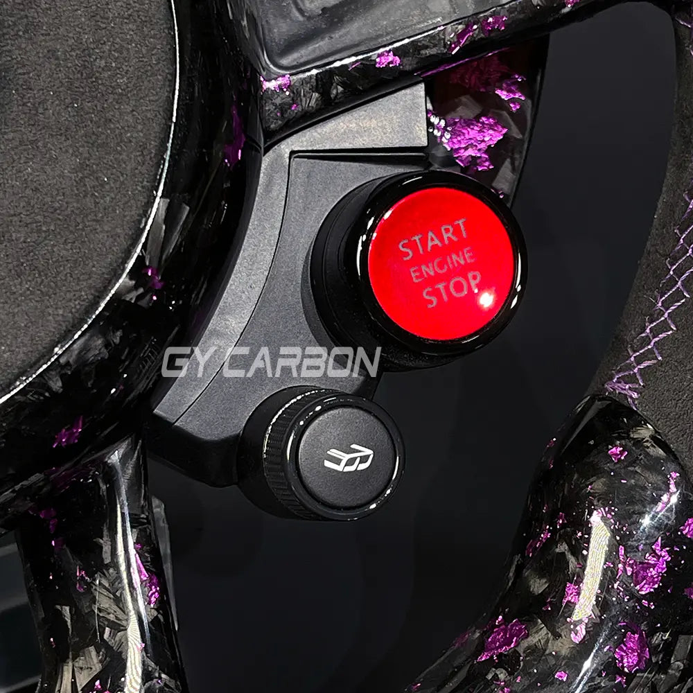 LED Steering Wheel For VW Golf R MK7 Mk7.5 Custom Forged Carbon