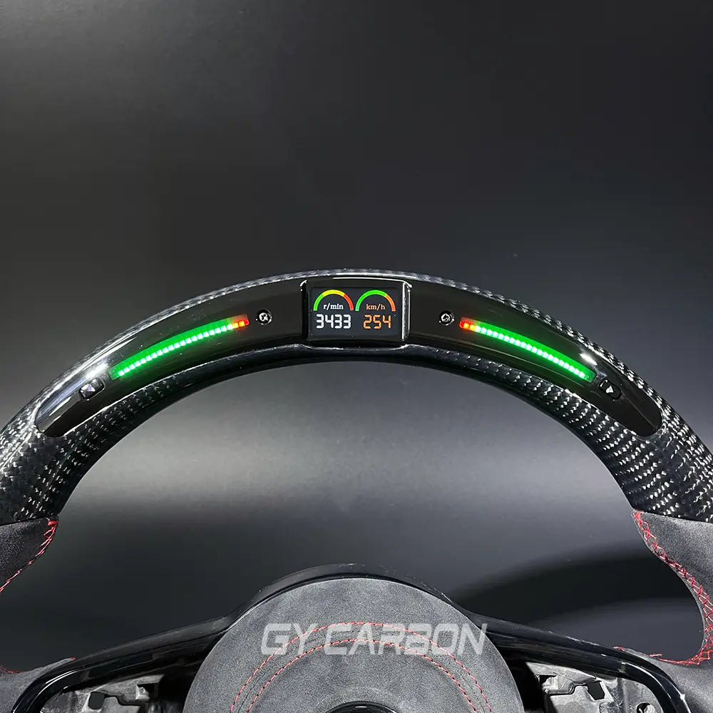 Custom Carbon LED Steering Wheel For VW Golf R MK7 Mk7.5