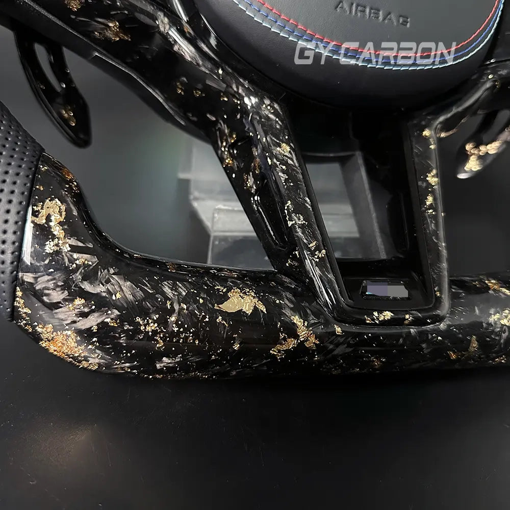 Forged Carbon Fiber LED Steering Wheel For BMW CS Series