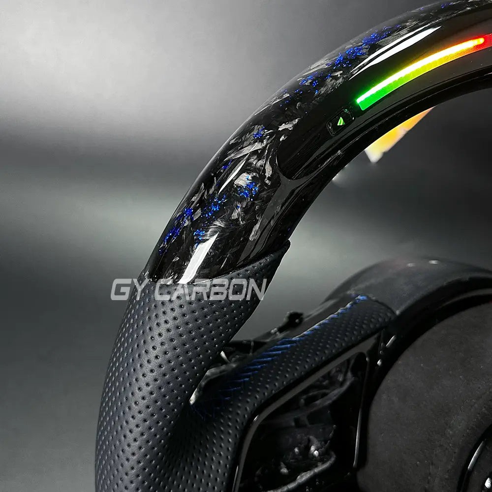 Forged Carbon Fiber LED Steering Wheel For Audi B9 RS3 RS4 RS5 S3 S4 S5 A3 A4 A5