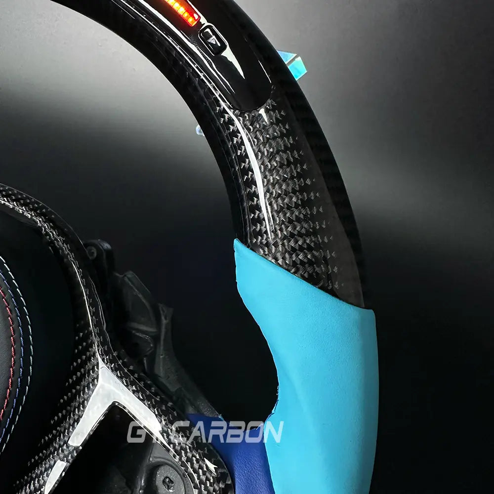 M-Color Leather LED Steering Wheel For BMW G Series