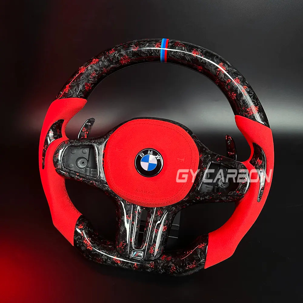 Forged Carbon Fiber Steering Wheel For BMW 3-5 Series M2 M3 M4 M5 M6