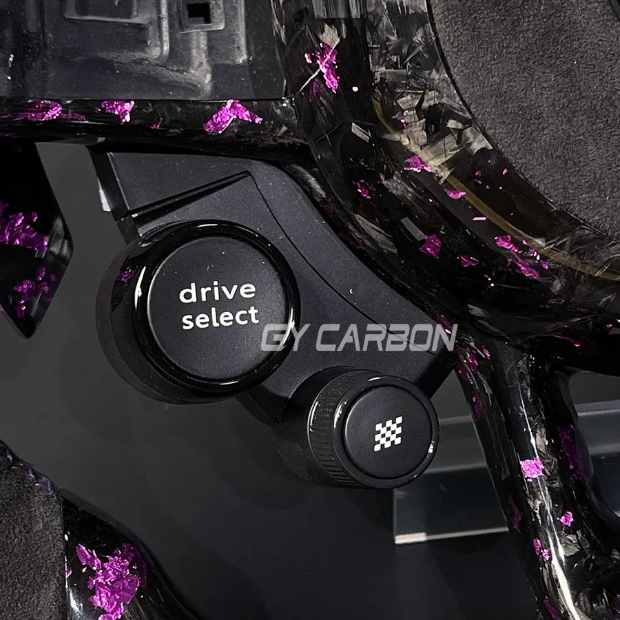 LED Steering Wheel For VW Golf R MK7 Mk7.5 Custom Forged Carbon