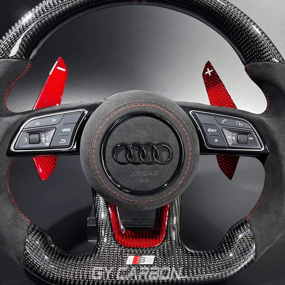 Carbon Fiber Steering Wheel Fit For Audi B9 Series