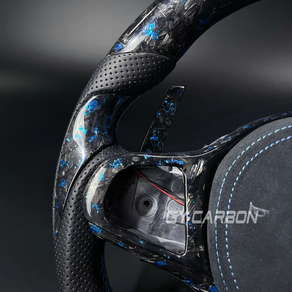 LED Forged Carbon Fiber Steering Wheel For BMW G Series