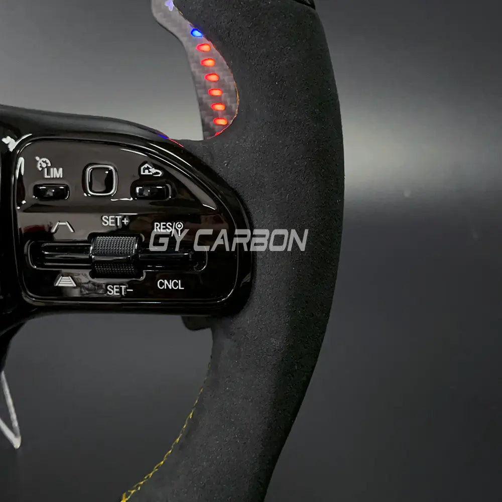 Carbon Fiber LED Steering Wheel For Mercedes-Benz AMG Models A C E GLE GLC S CLA C63 W204 W205