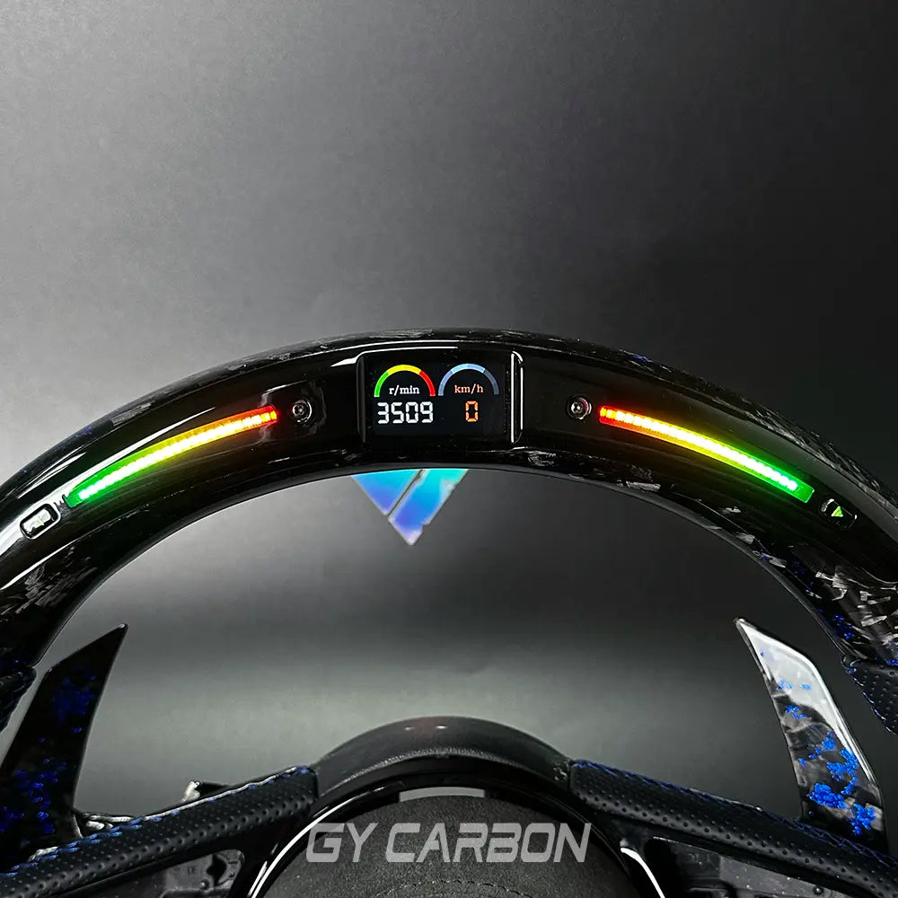 Forged Carbon Fiber LED Steering Wheel For Audi B9 RS3 RS4 RS5 S3 S4 S5 A3 A4 A5