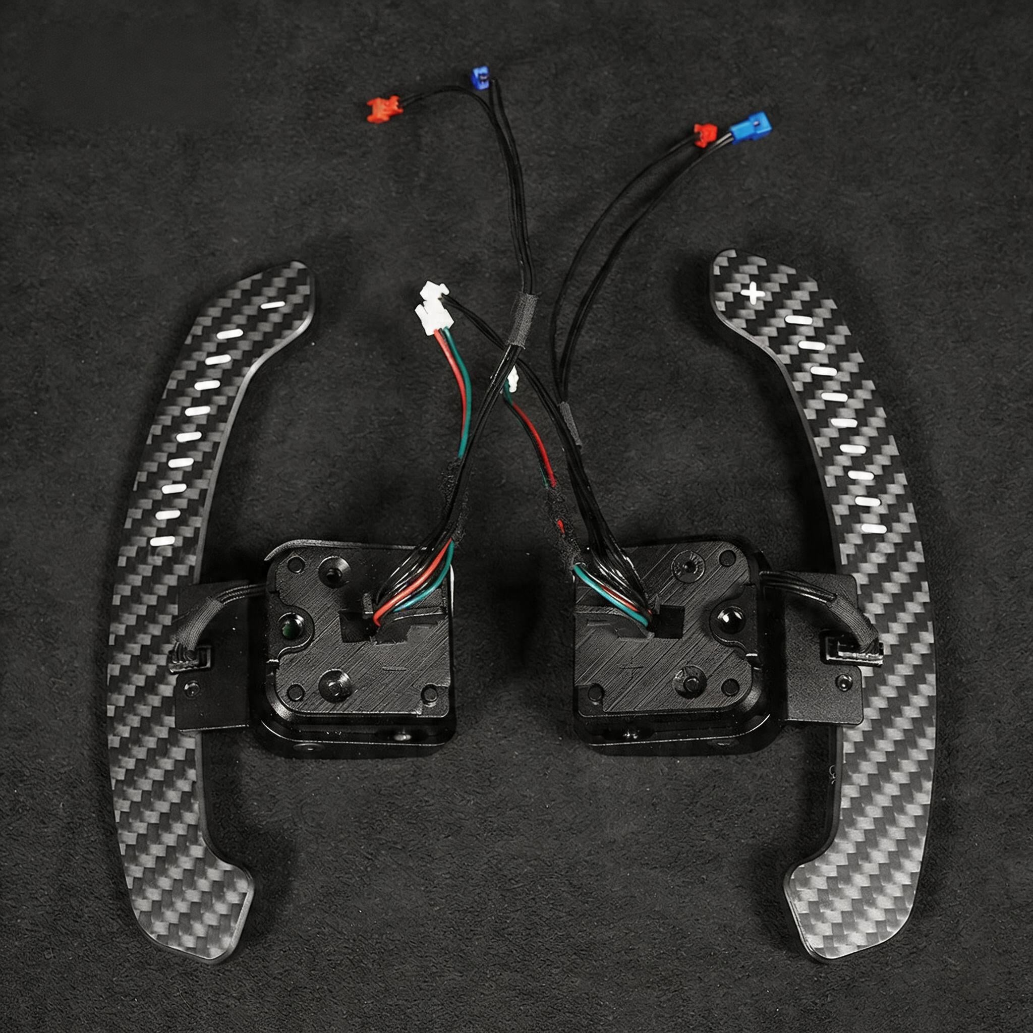 Carbon Fiber Magnetic LED Paddle Shifters For BMW / AUDI / Mercedes Benz / Volkswagen / Lexus / MINI / Porsche